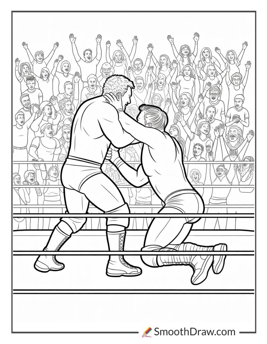 wwe wrestlers coloring pages