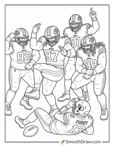 49ers Defensive Line Sack Dance