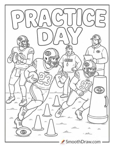 49ers Practice Field Drills