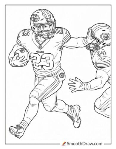 49ers Running Back Stiff Arm