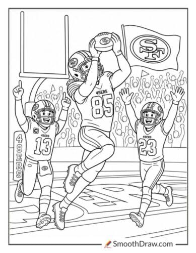 49ers Tight End Touchdown Catch