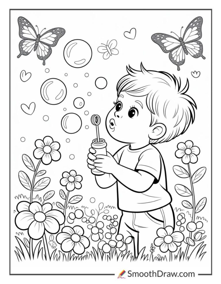 71 Boy Coloring Pages (Free Printable PDFs)