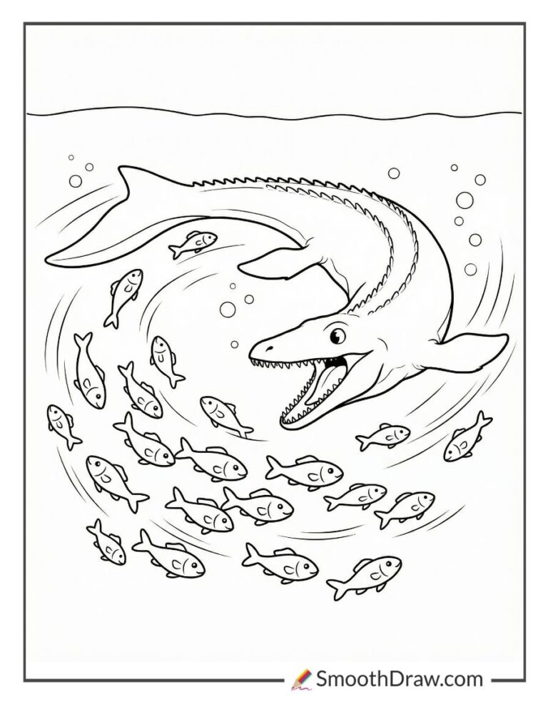 44 Mosasaurus Coloring Pages