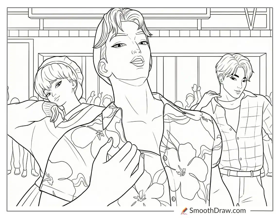 Abby Saja posing with Saja Boys