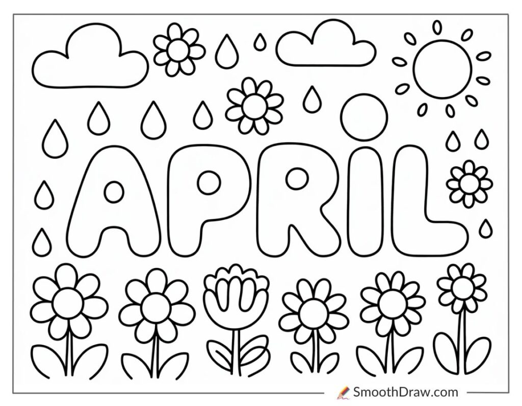 33 April Coloring Pages (Free PDFs)