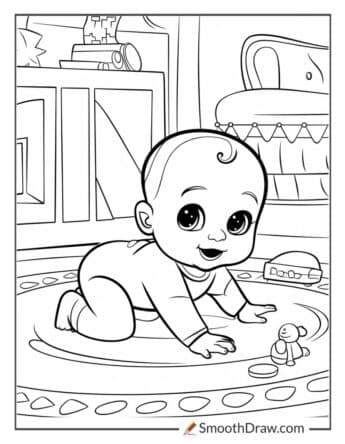 Baby Crawling