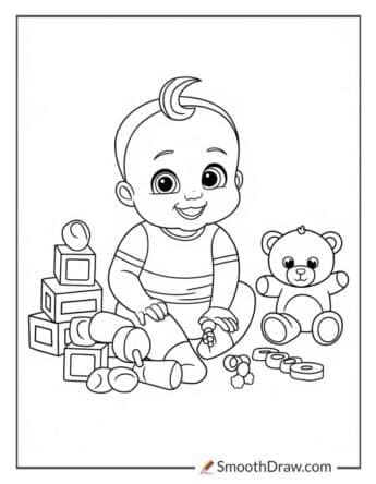 Baby Playing with Toys