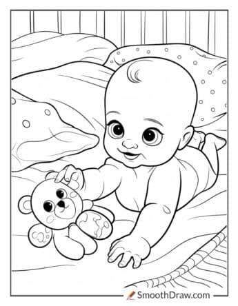 Baby Reaching for a Toy