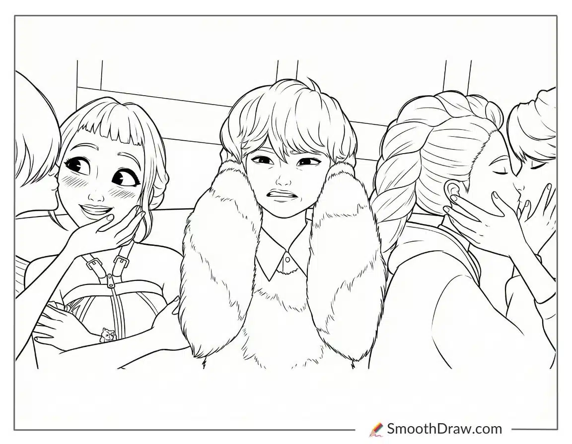 Baby Saja with friends