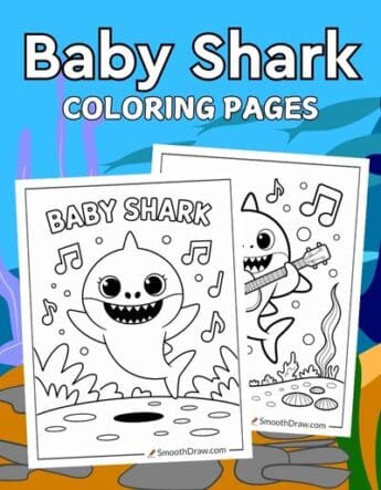 Baby Shark coloring pages f
