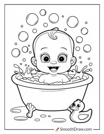 Baby in a Bath