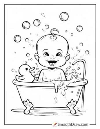 Baby in a Bathtub