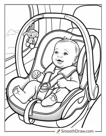 Baby in a Car Seat