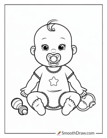 Baby with a Pacifier