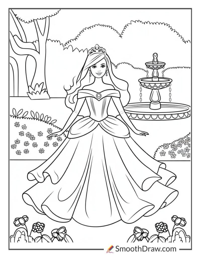 Barbie Drawing.pdf 48 Barbie Coloring Pages (Free PDF Printables)