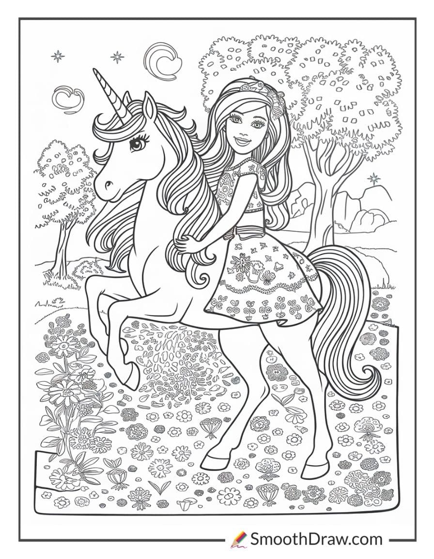 Barbie unicorn