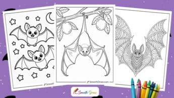 53 Bat Coloring Pages (Free Printables)