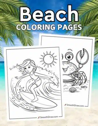 Beach coloring pages f