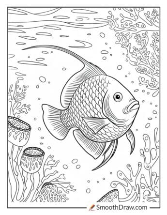 Betta fish coloring pages