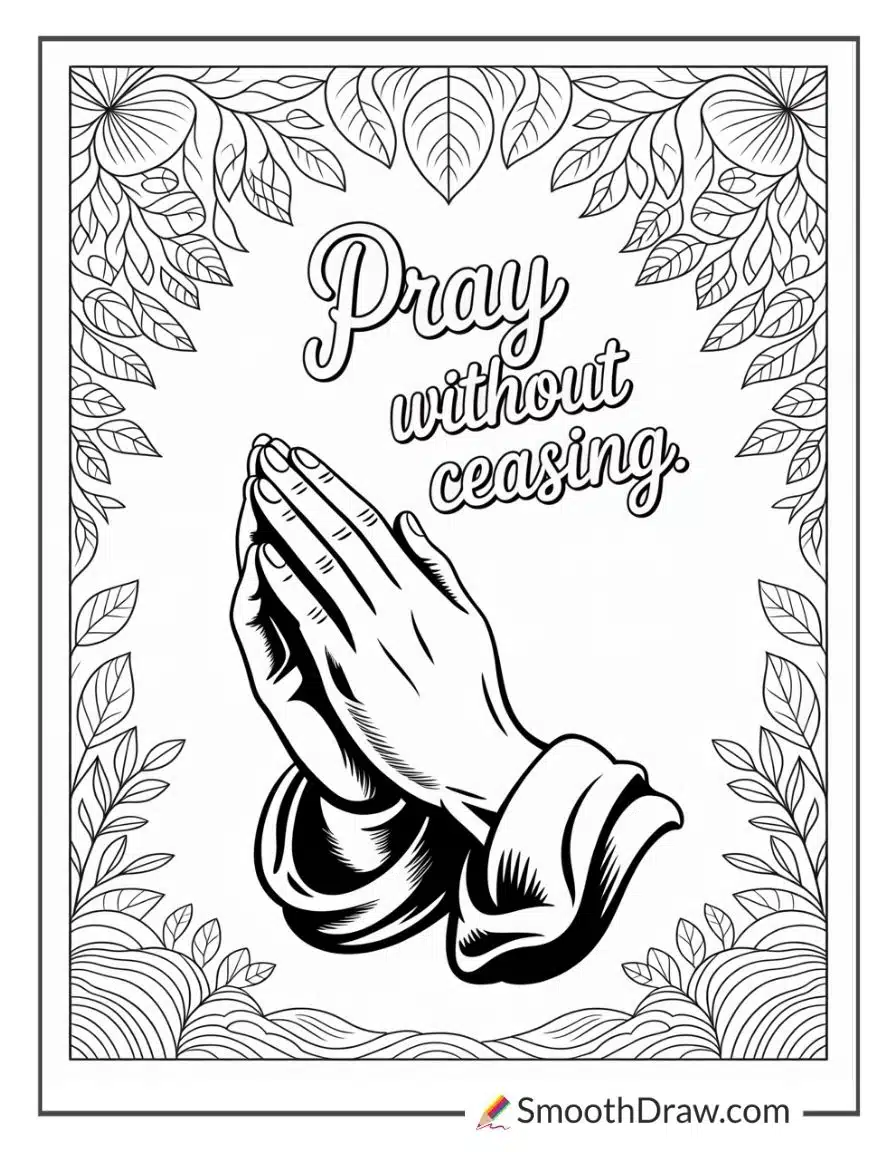 Bible Verse About Prayer Coloring Pages