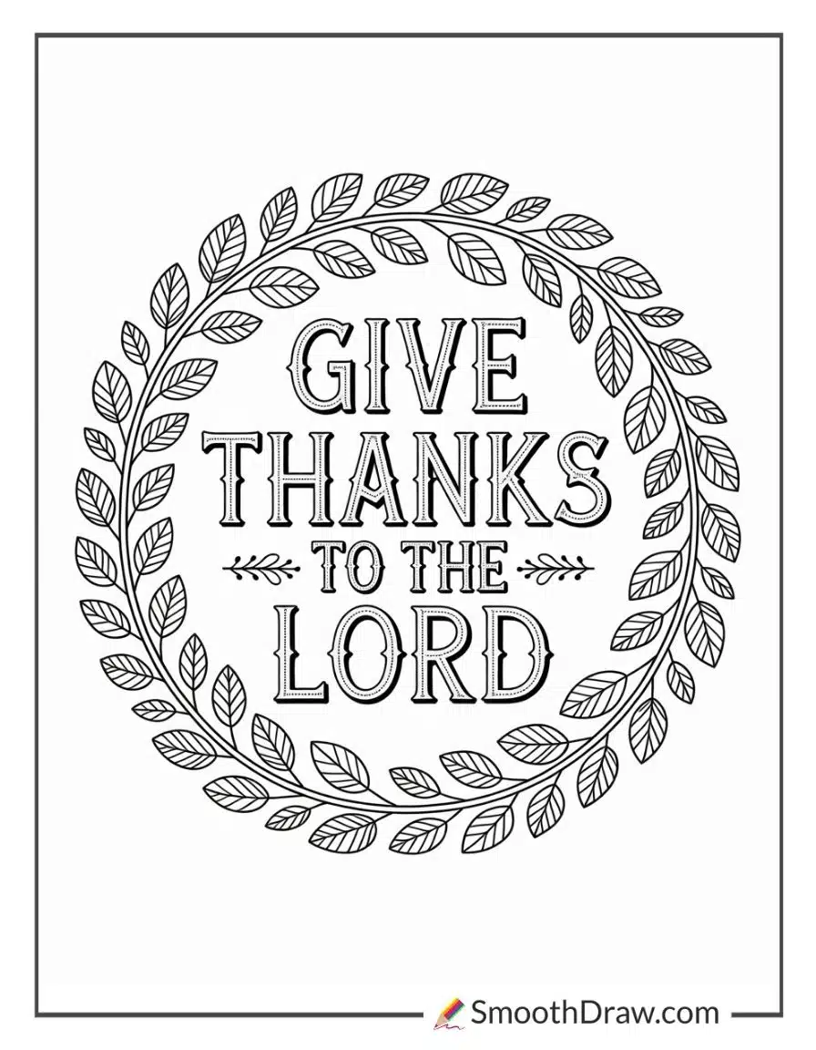 Bible Verse In Wreath Design