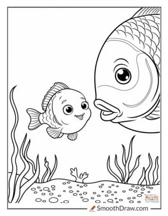 Big fish and little fish together