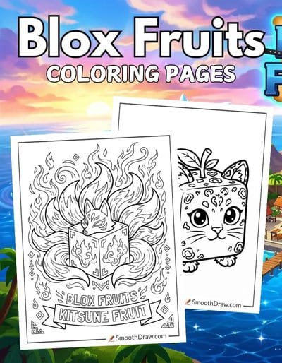 Blox Fruits coloring pages f