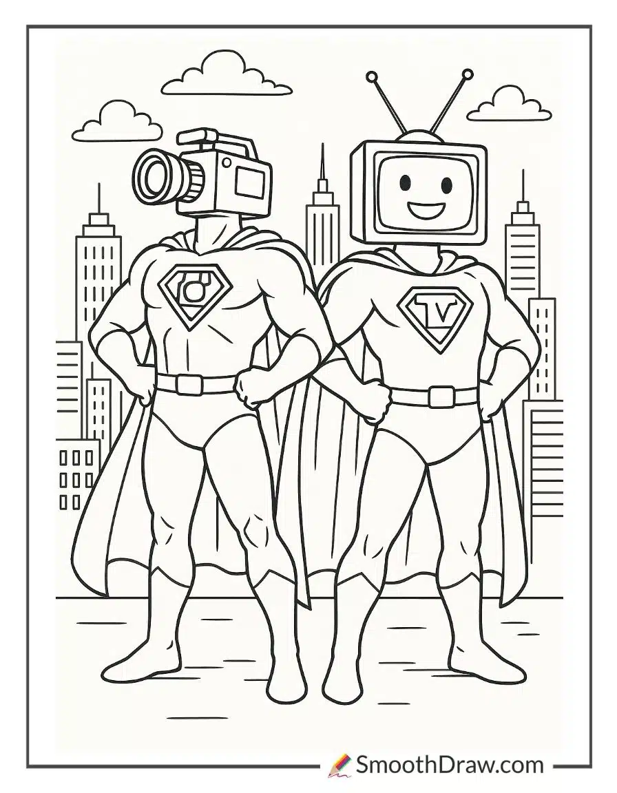 Camera Man And TV Man Together