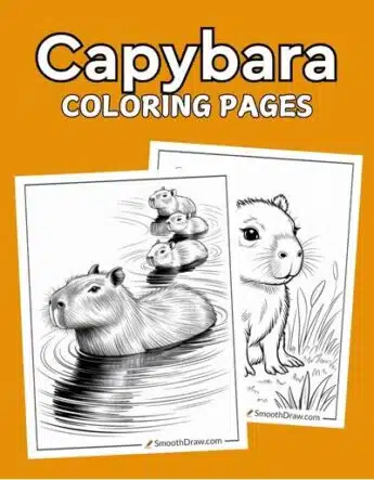 Capybara coloring pages f