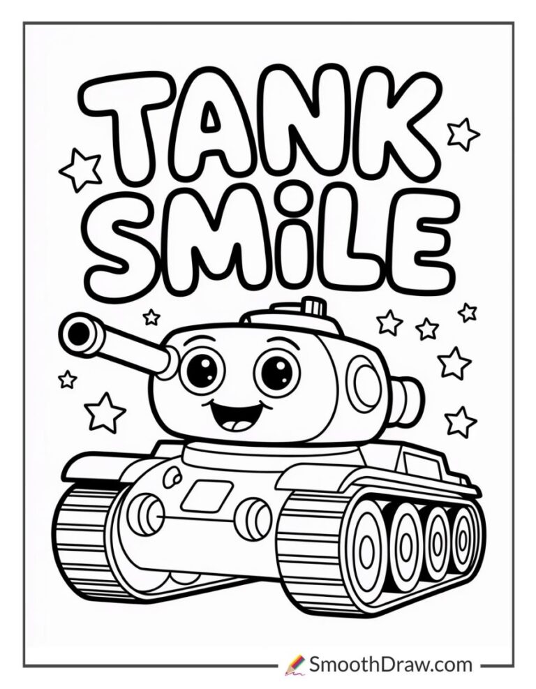 45 Tank Coloring Pages (Free PDFs)