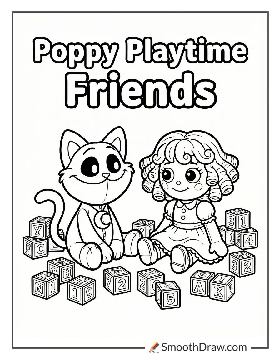 Catnap And Poppy Playtime Friends