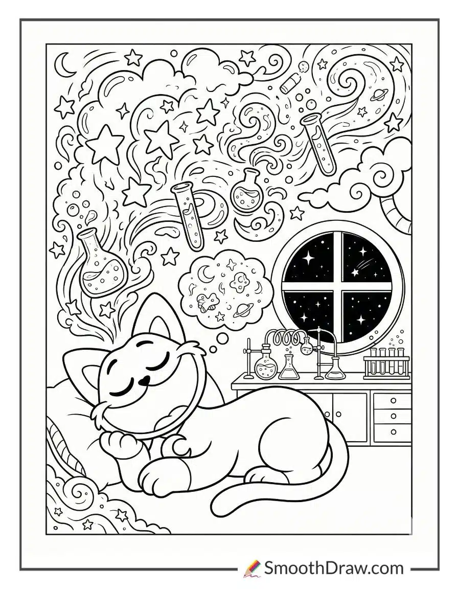 Catnap Dreaming In The Experiment Room