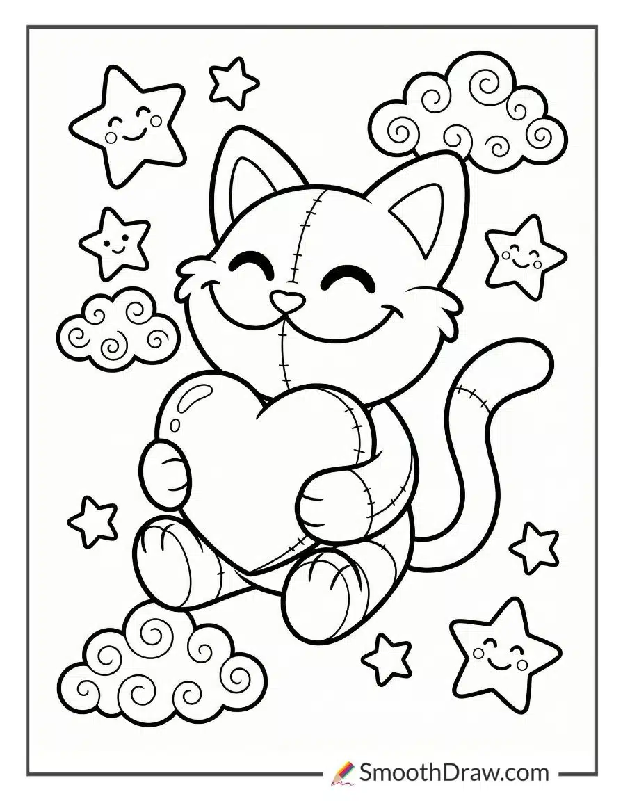 Catnap Sitting On The Playcare Floor Tiles