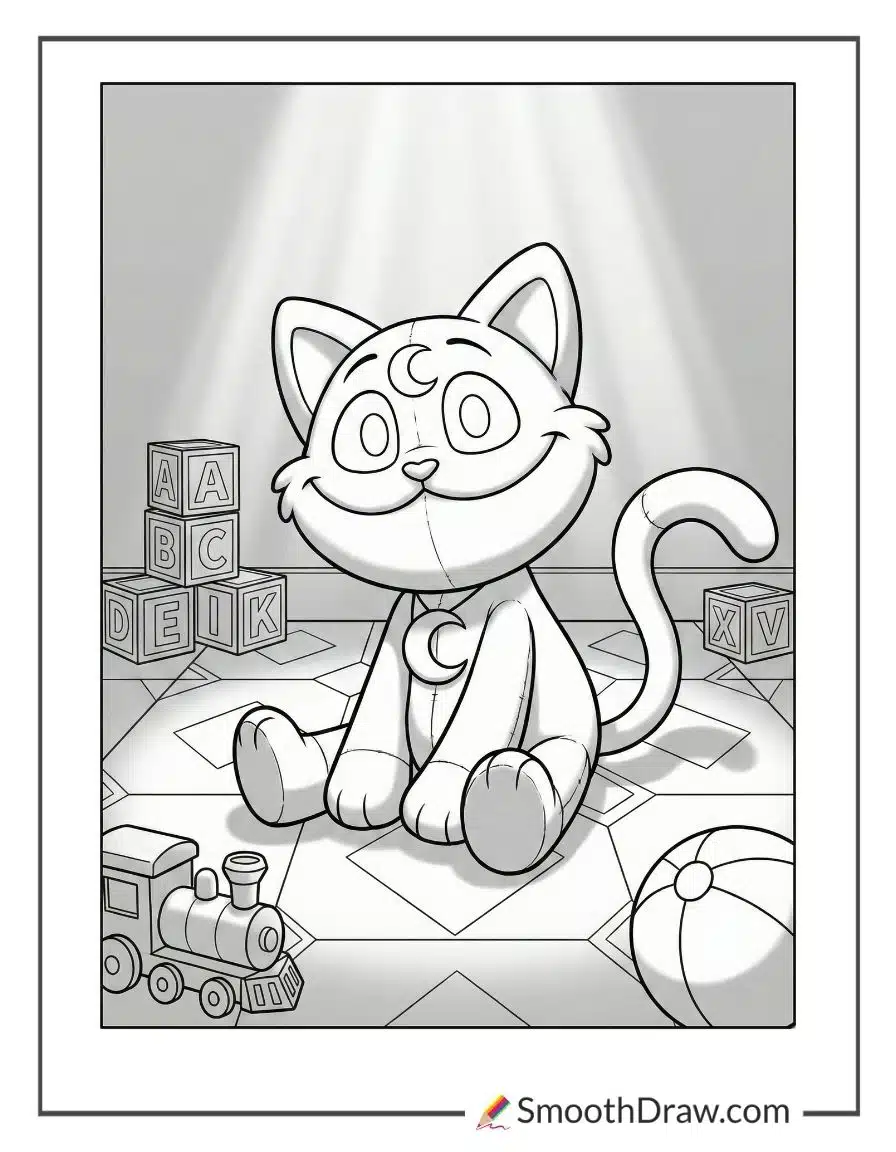 Catnap Under Flickering Factory Lights