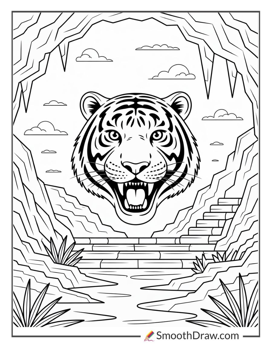 Cave of Wonders tiger head