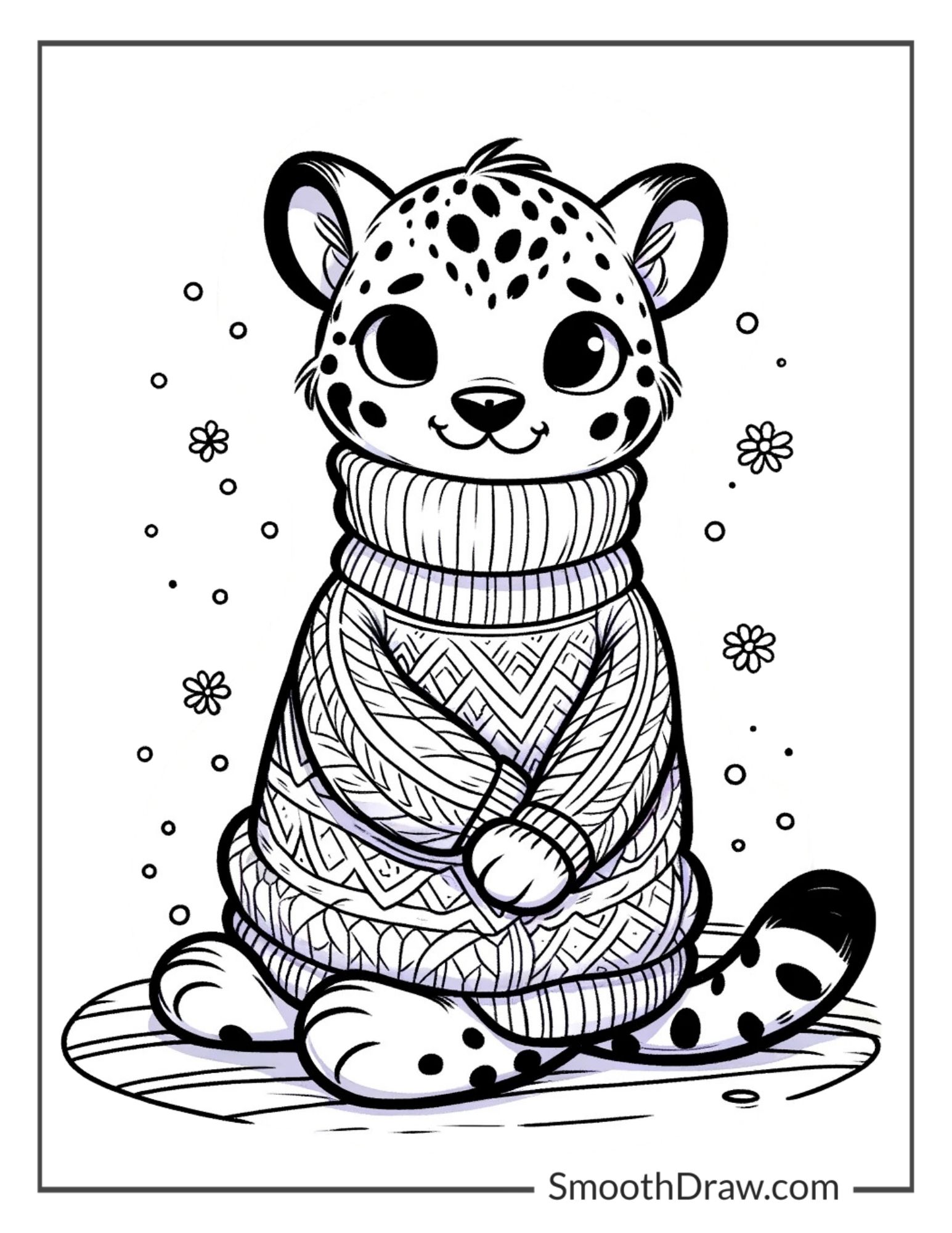 Cheetah wearing a scarf