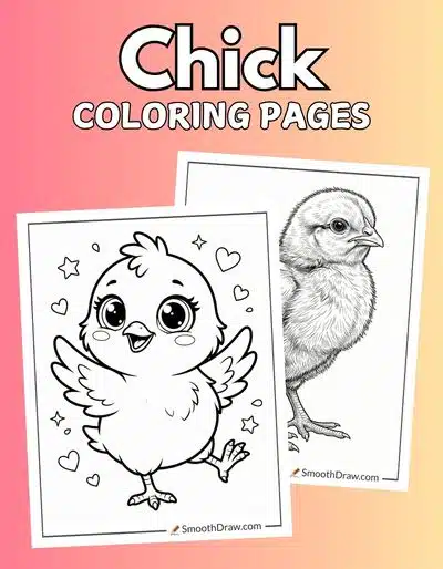 Chick coloring pages f