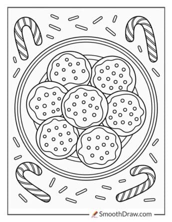 Christmas Cookies And Candy Canes