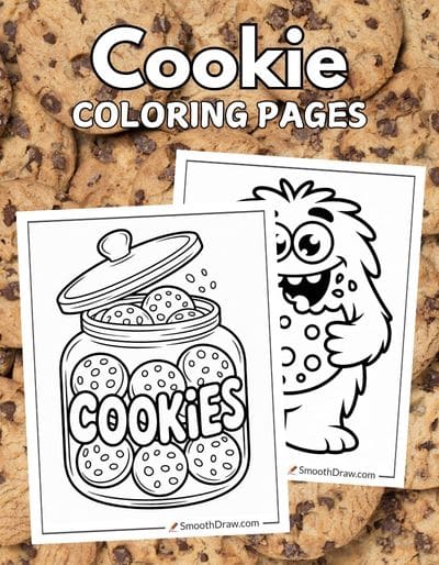 Cookie coloring pages f