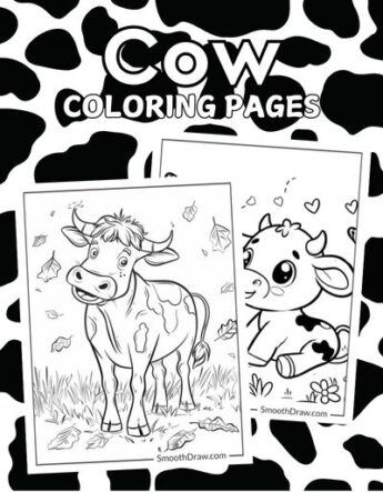 Cow Coloring Pages f