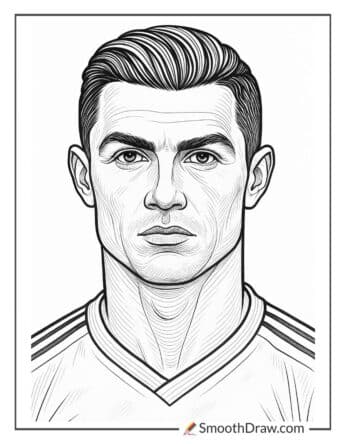 Cristiano Ronaldo close up face