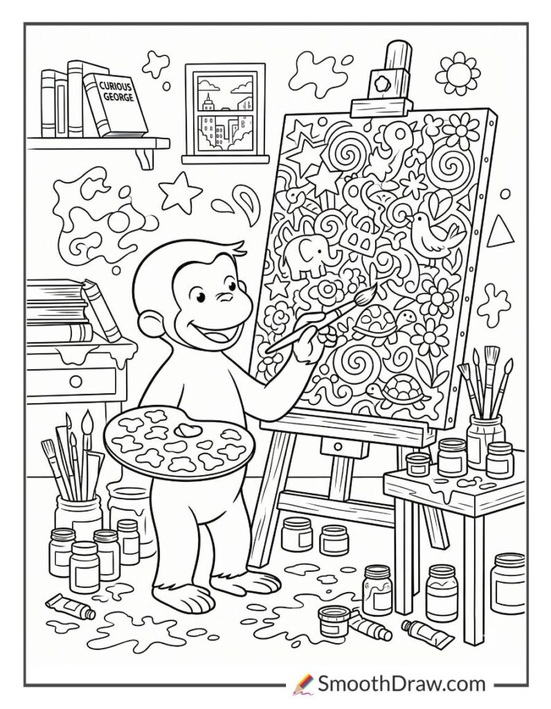 54 Curious George Coloring Pages (100% Free Downloads)
