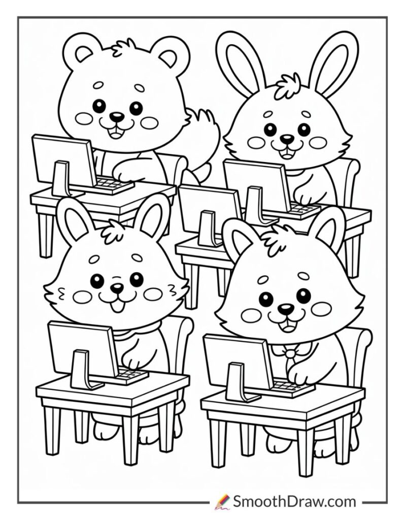 42 Free Computer Coloring Pages (PDF Printables)