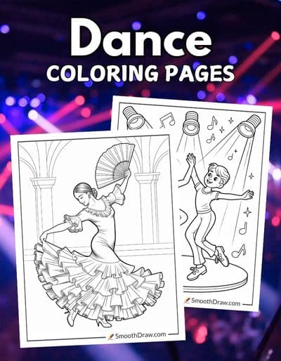 Dance coloring pages f
