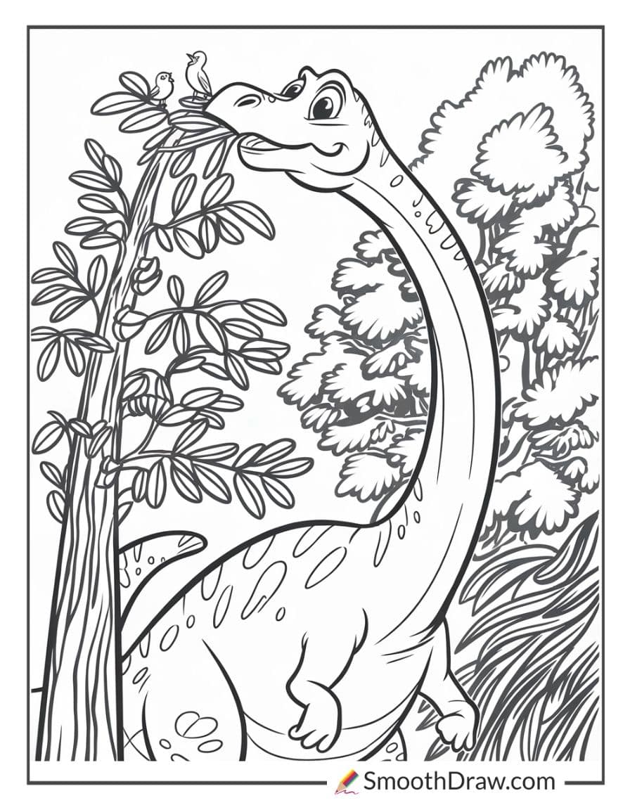 Dinosaur coloring page