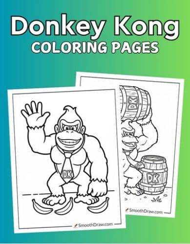 Donkey Kong coloring pages f