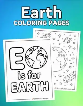 Earth coloring pages