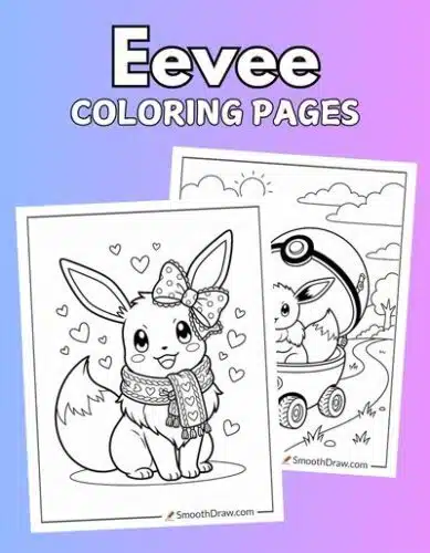 Eevee coloring pages f