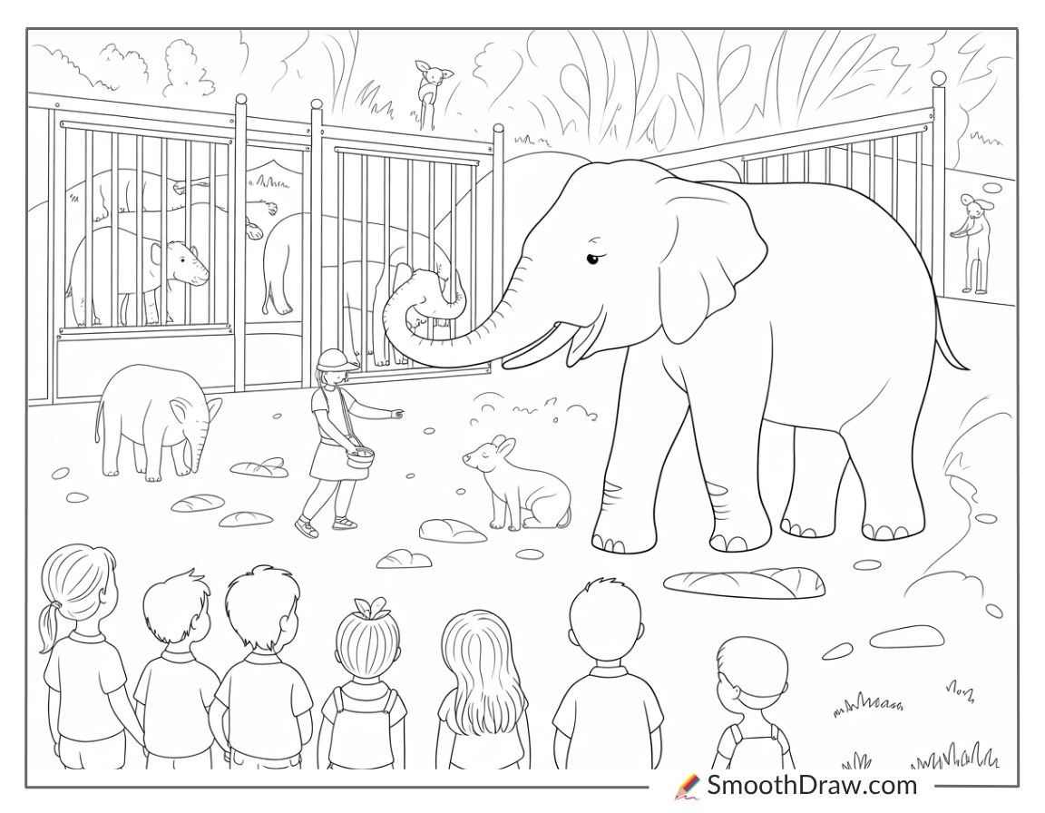 Elephant At The Zoo