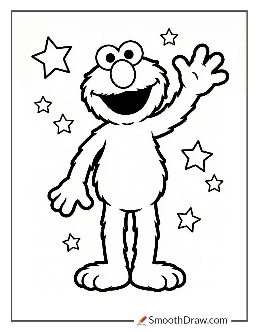 Elmo coloring page